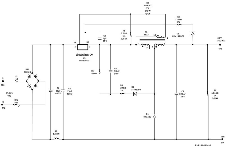 Implementing Tapped Buck Topology